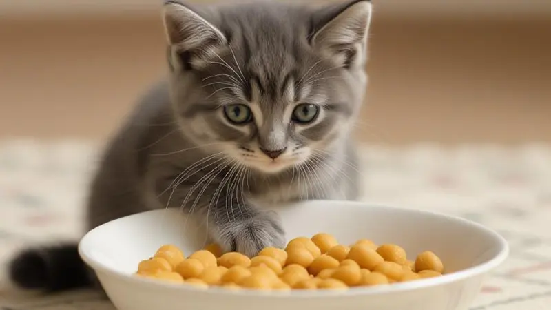 غذای گربه کنسروی و خشک